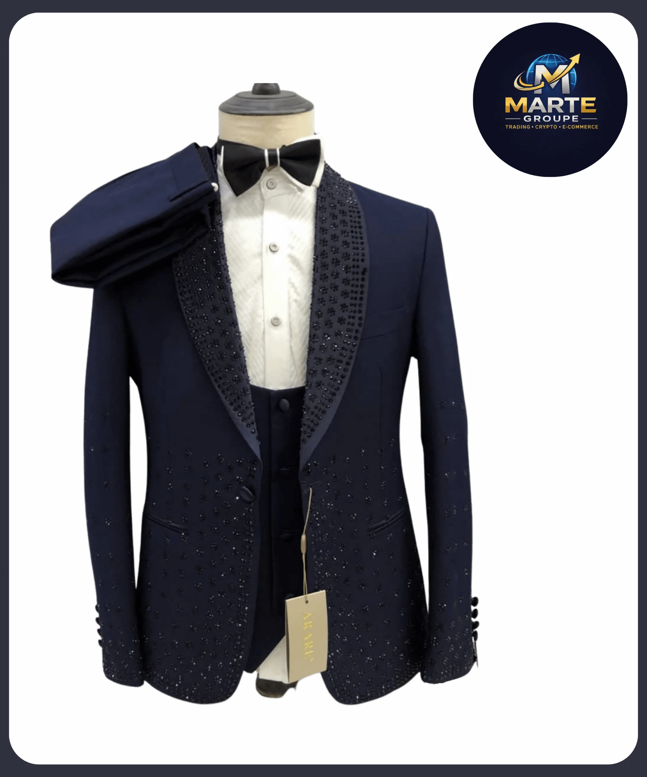 Veste Y395 BLEU FONCÉ – MarteGroupe