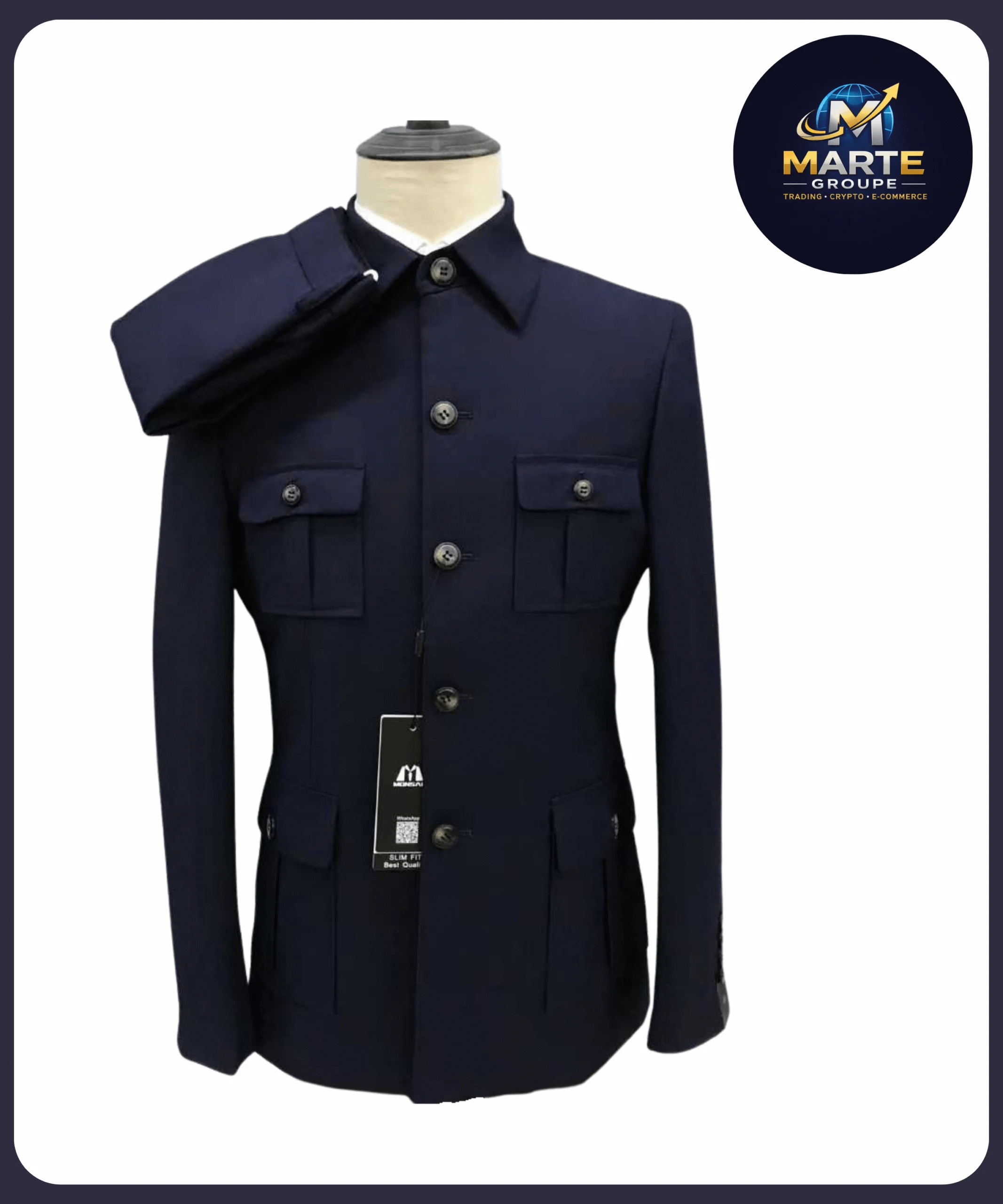 Veste D6 BLEU – MarteGroupe